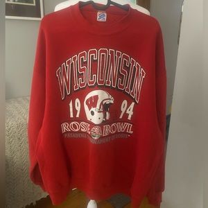 Vintage 1994 Wisconsin Badgers Rose Bowl Sweatshirt sz. XXL Jerzees Super Sweats